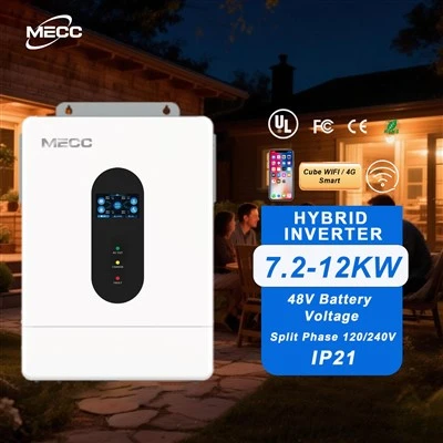 Hibrit İnvertör 7.2kw 12kw 120V 240V Ayrı Fazlı